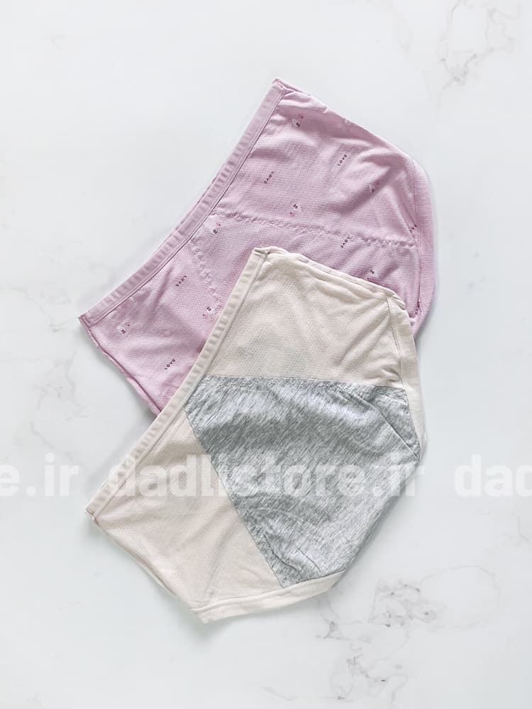 شورتکس قاعدگی ویسکوز طرح Love — تصویر ۳