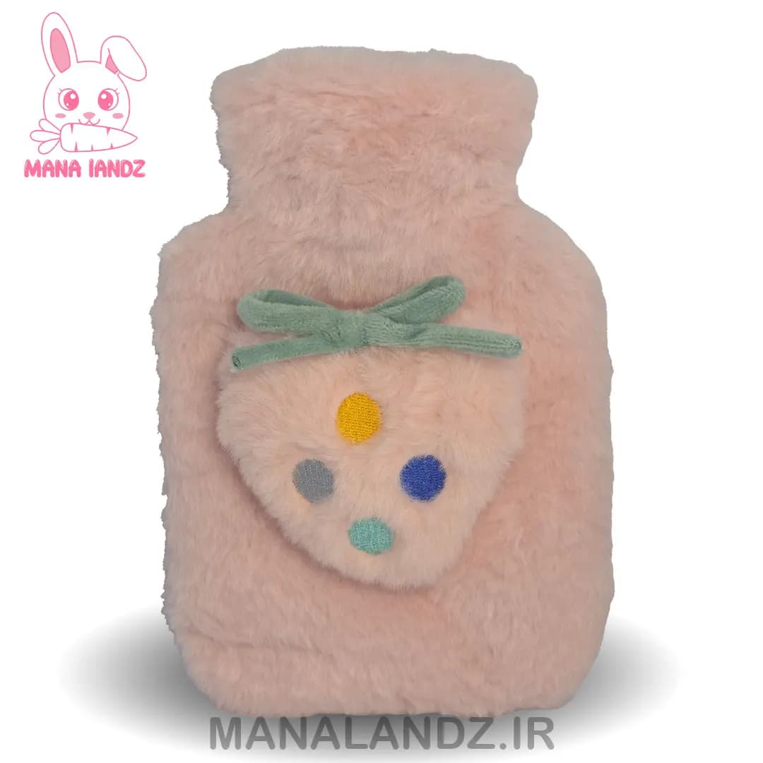 کیسه آب گرم غیر برقی عروسکی مدل توت فرنگی