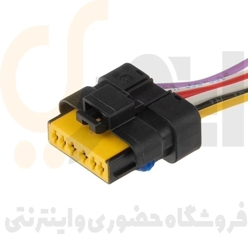 سوکت چراغ جلو سمند و پمپ بنزین ( سیم های وسط 1/5 ) سوکت سما الکتریک