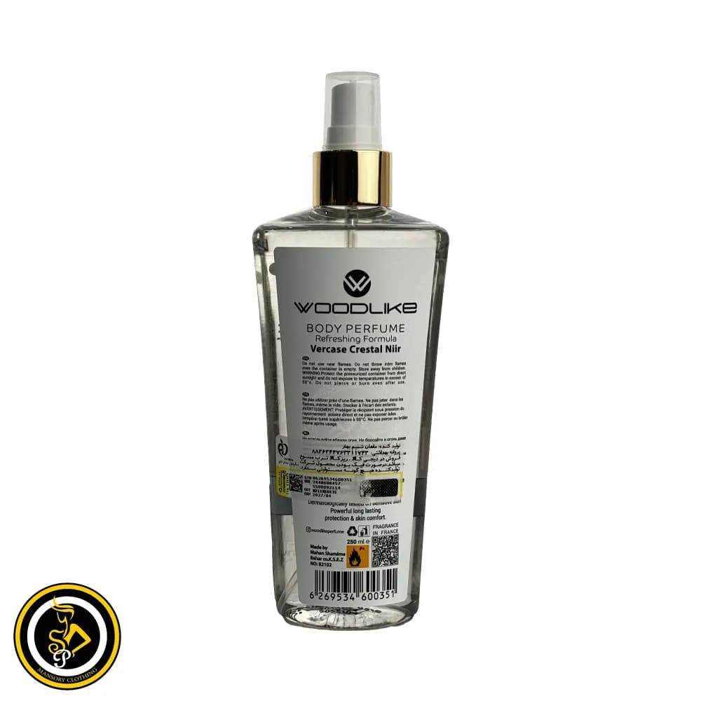 بادی اسپلش زنانه ورساچ کریستال نویر (Versace Crystal Noir) وودلایک — تصویر ۲