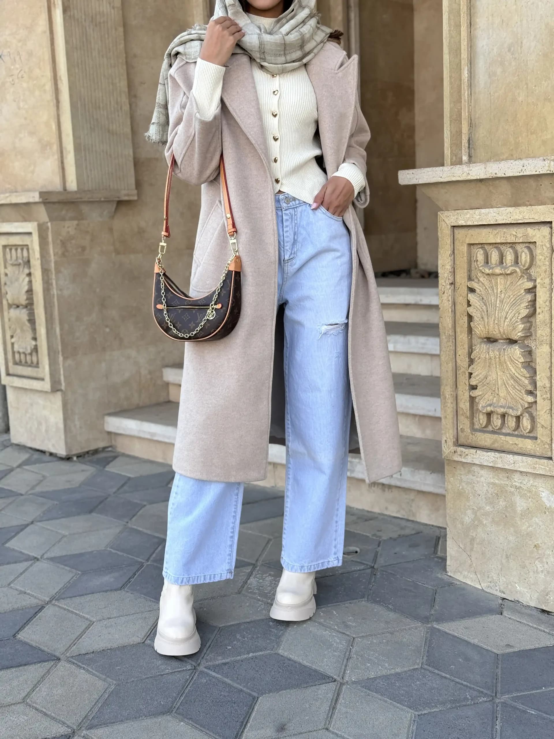 پالتو زنانه فوتر بلند — تصویر ۶