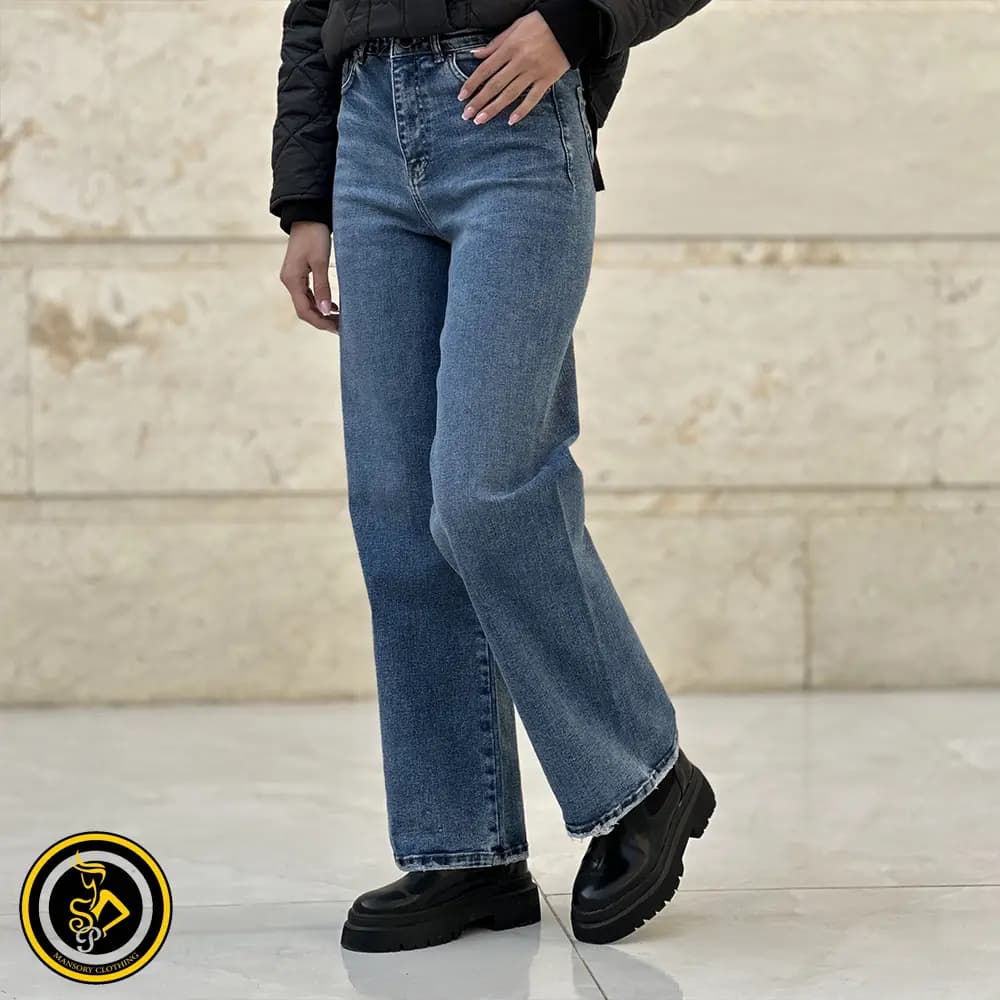 شلوار جین بگ آبی روشن