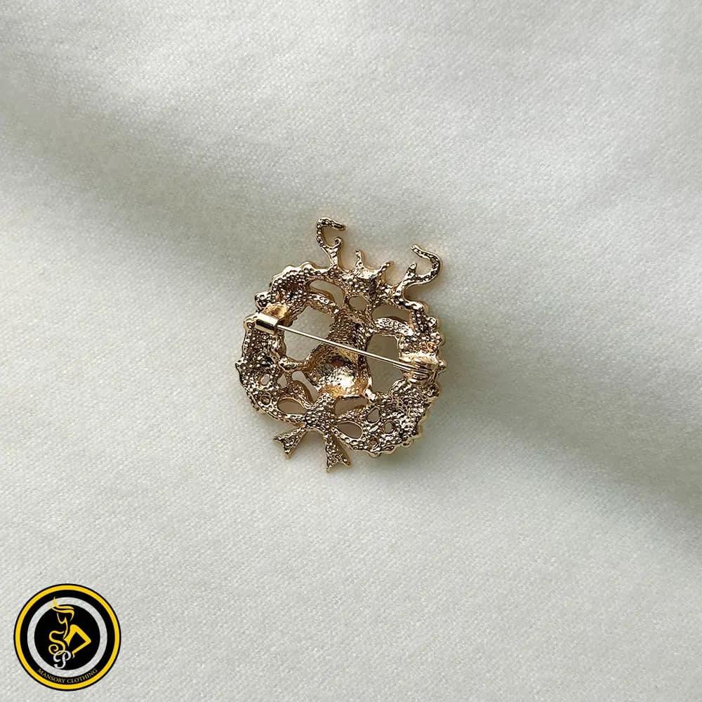 گل سینه طرح گوزن کریسمس — تصویر ۳