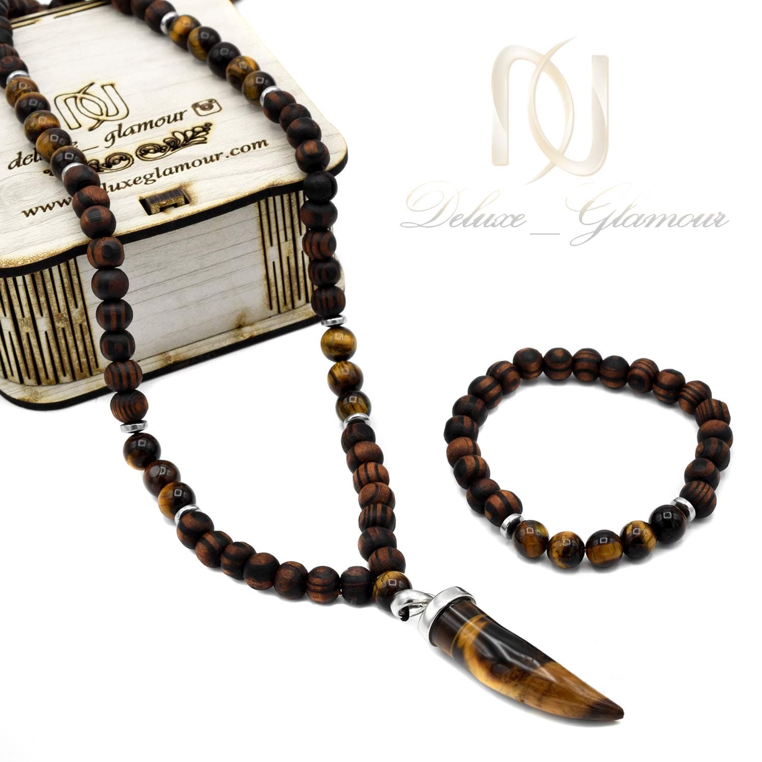 ست دستبند و گردنبند مردانه اسپرت ns-n519
