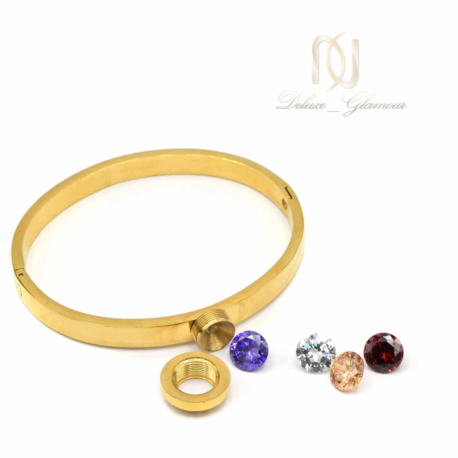 دستبند زنانه طرح بولگاری استیل ds-n550 — تصویر ۳