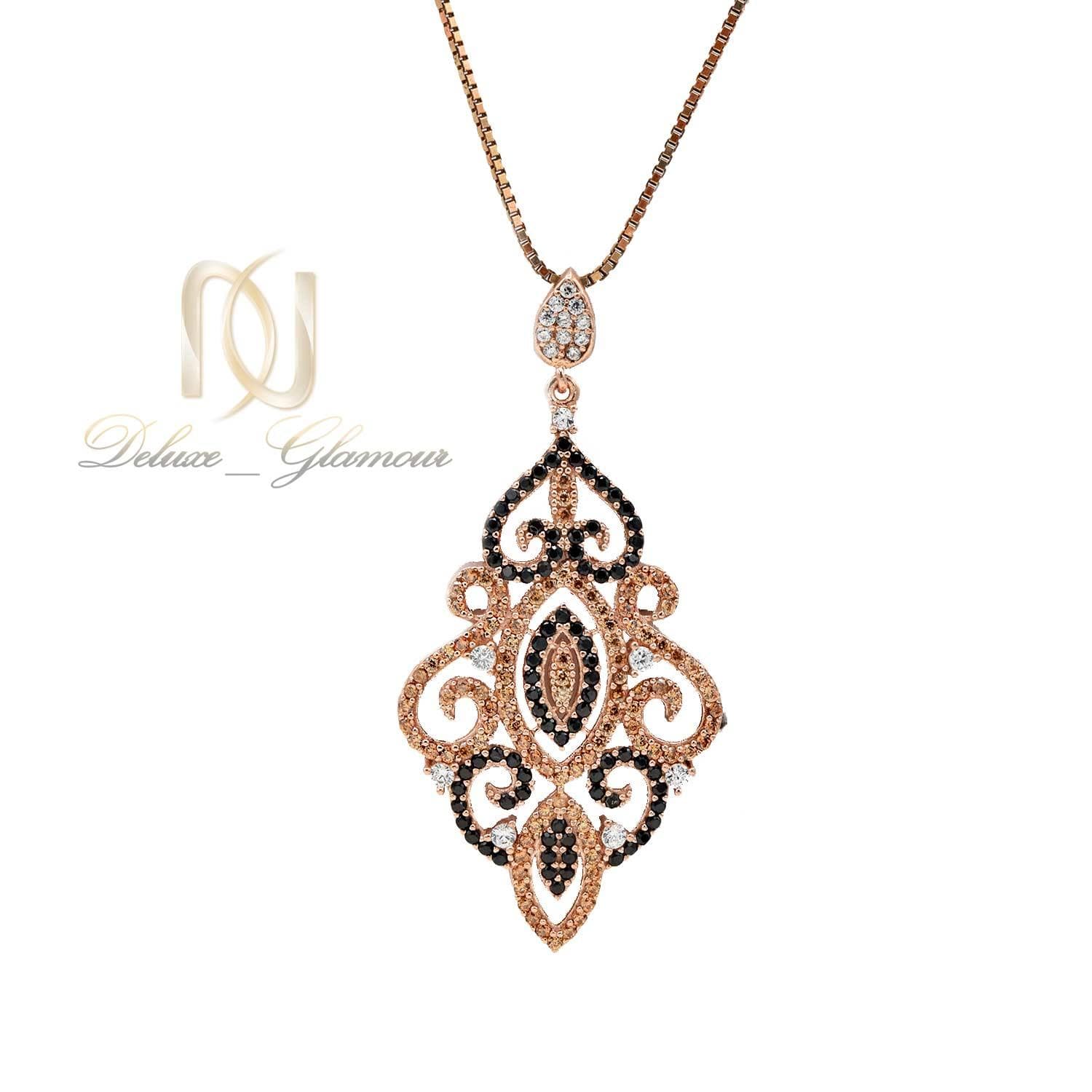 گردنبند نقره زنانه طرح جدید رزگلد nw-n615