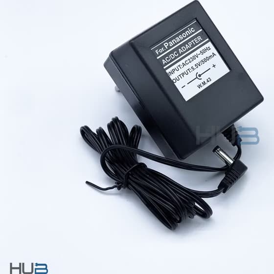 آداپتور تلفن پاناسونیک ۵.۵ ولت ۵۰۰ میلی آمپر کد B7153