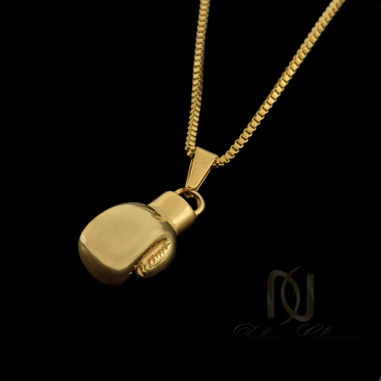 گردنبند دستکش بوکس استیل nw-n592 — تصویر ۲