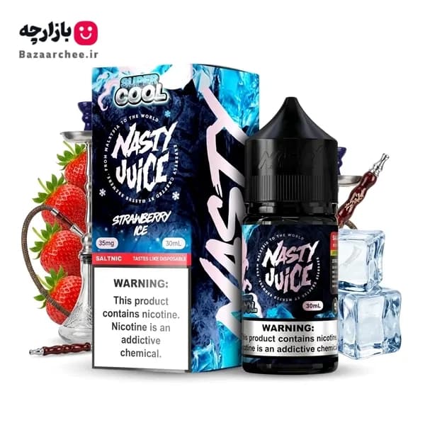 سالت توت فرنگی یخ سوپر کول نستی | Nasty Super Cool Strawberry Ice Salt