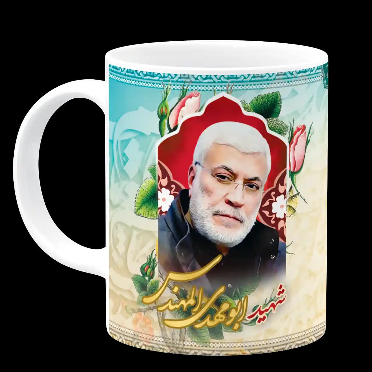 ماگ حاج قاسم و شهید ابو مهدی المهندس مدل Z2 — تصویر ۲