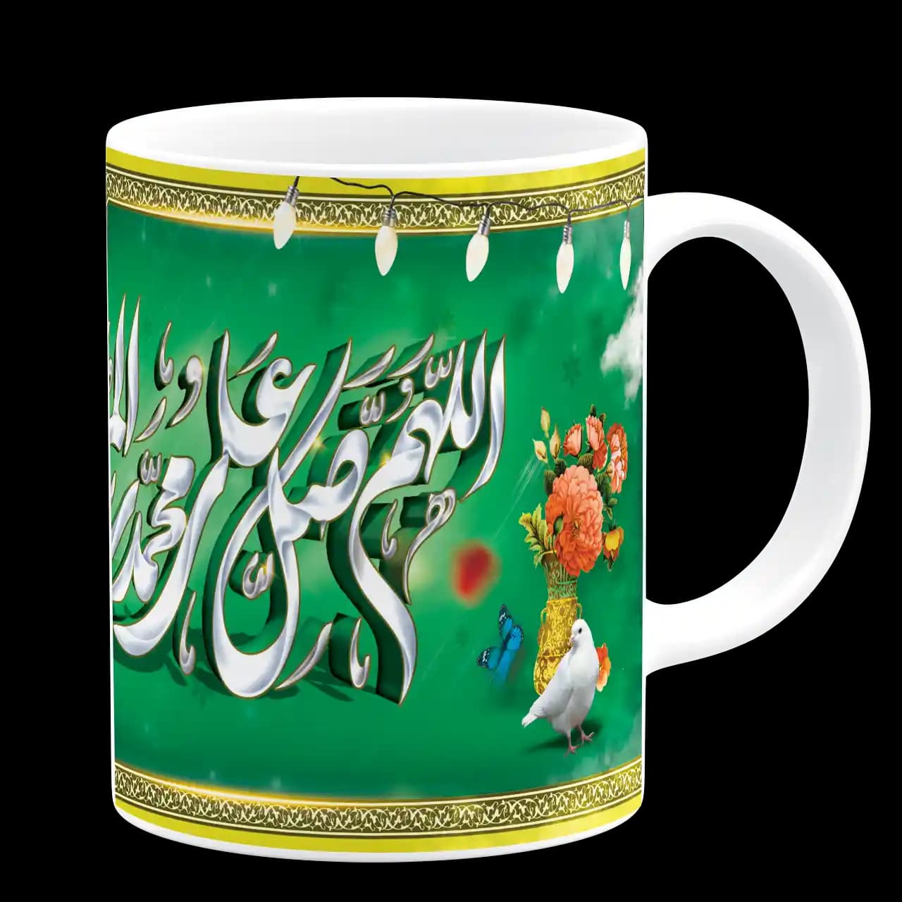 ماگ اللهم صل علی محمد سید المرسلین و خاتم النبیین مدل B 1 — تصویر ۳
