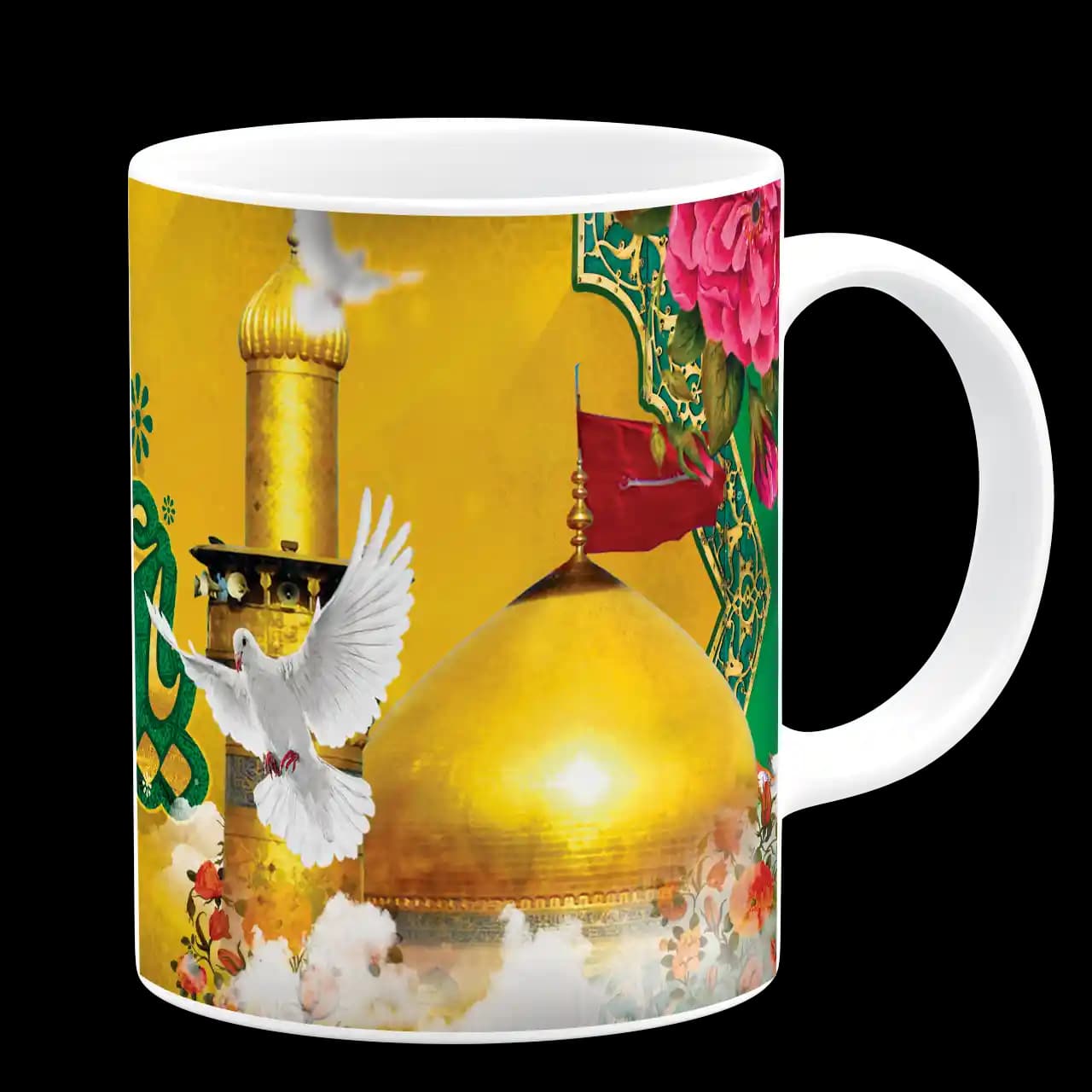 ماگ یا اباعبدالله الحسین مدل f 11 — تصویر ۳