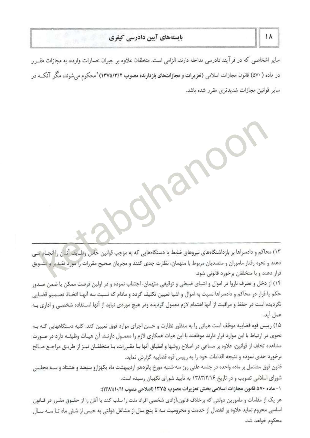 بایسته های آیین دادرسی کیفری دکتر تدین — تصویر ۸