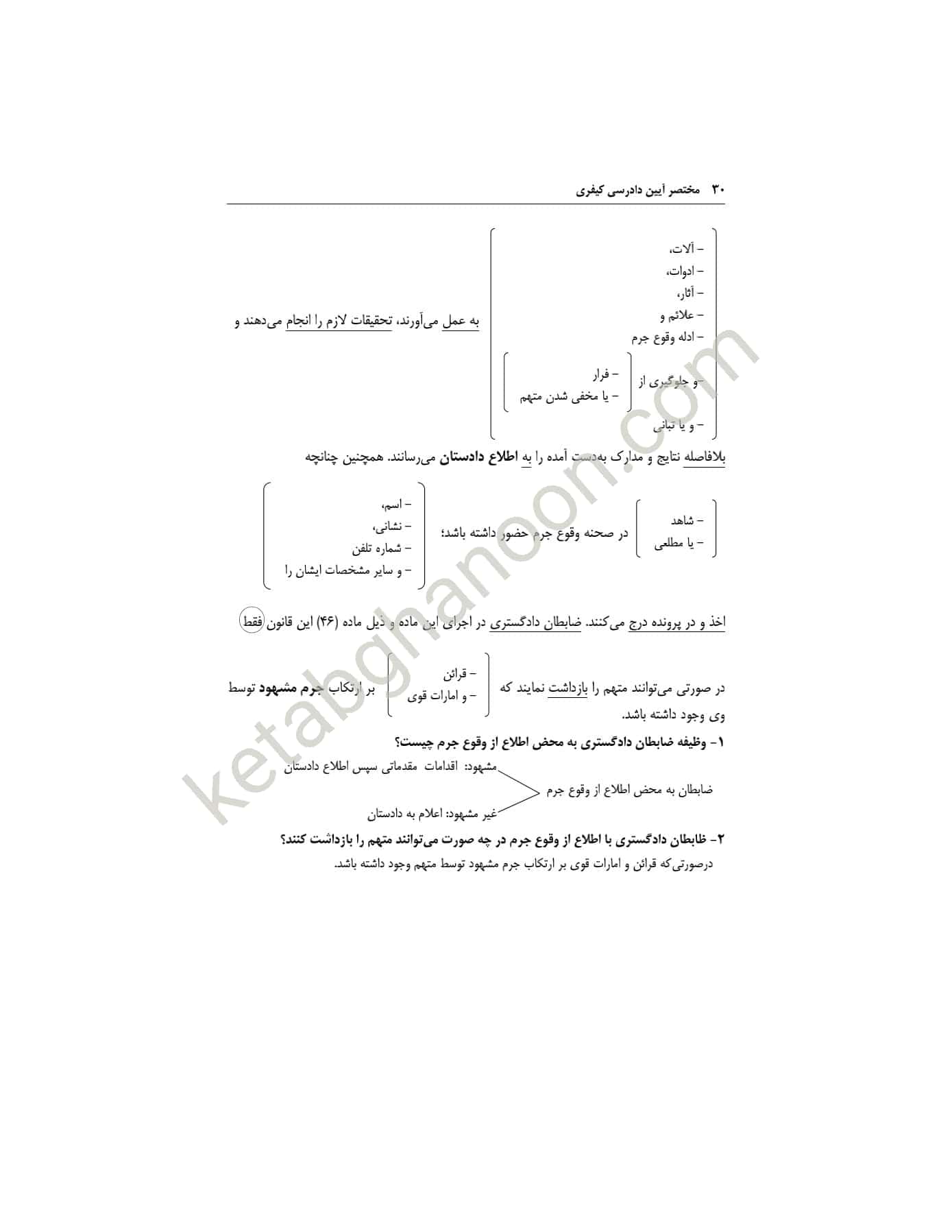 مختصر آیین دادرسی کیفری دهکردی — تصویر ۲