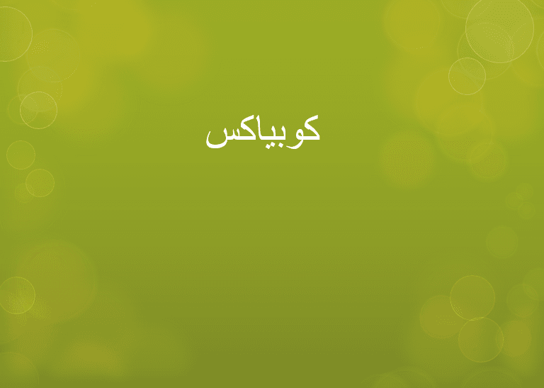 فایل پاورپوینت Cobiax (کوبیاکس)