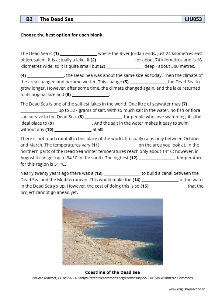 جزوه Liu053 The Dead Sea (دریای مرده) PDF