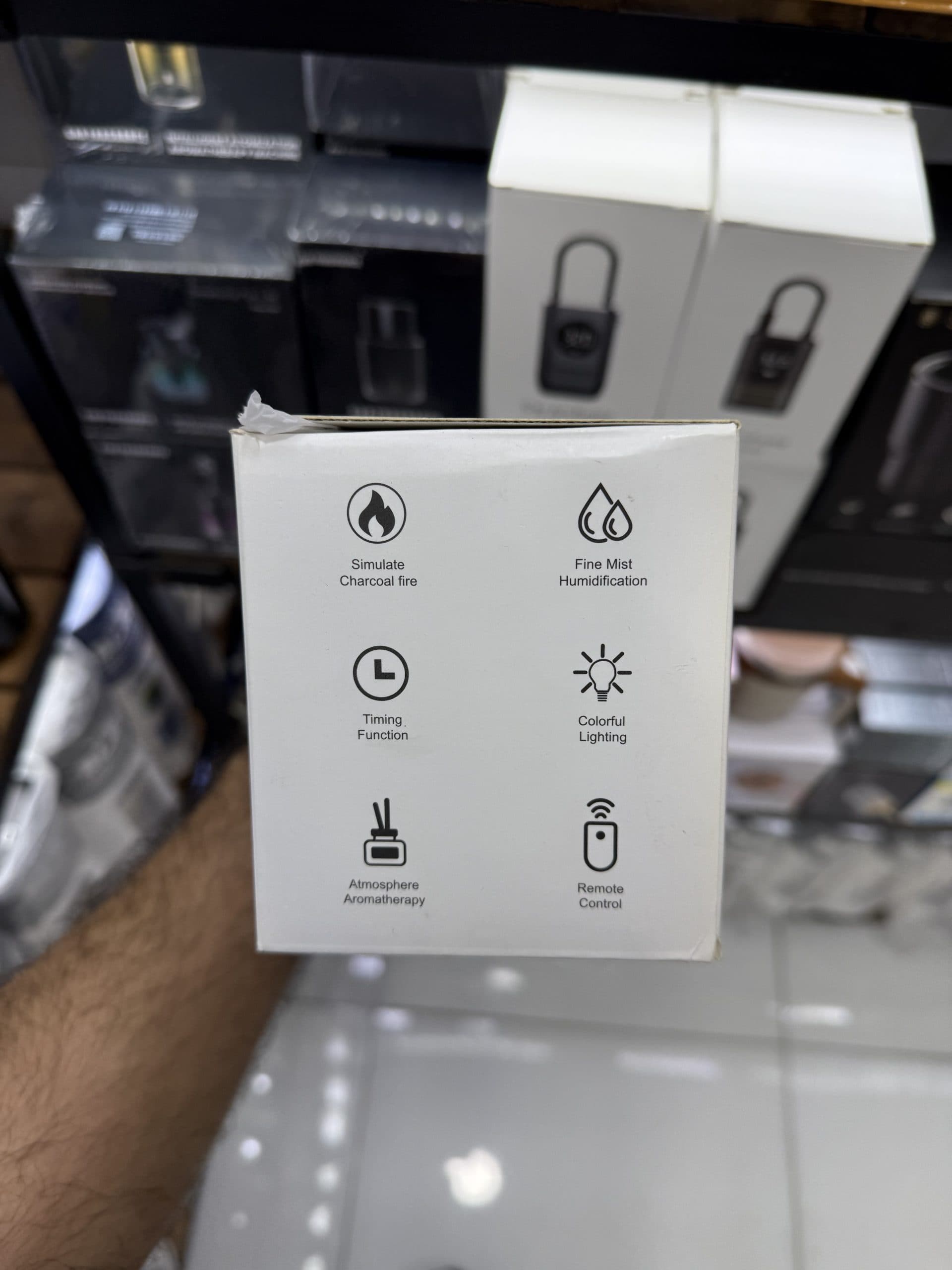 دستگاه بخور سرد و رطوبت‌ساز شومینه‌ای Flame Fireplace Aroma Diffuser مدل 315 با ظرفیت 250 میلی‌لیتر، شعله مصنوعی، نور رنگی، تایمر و ریموت کنترل |اورجینال(عمده و تک) — تصویر ۲