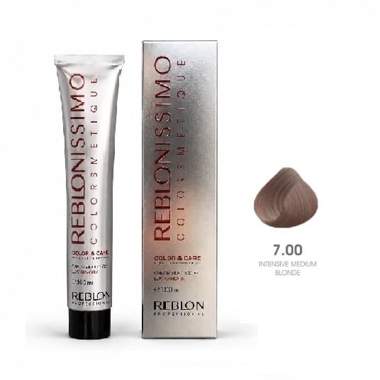 رنگ مو ربلون REBLON شماره 7.00 بلوند متوسط قوی حجم 100 میلیلیتر
