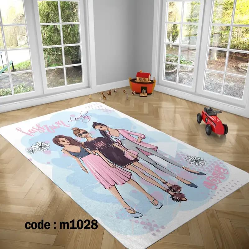 مخمل فرش (فرشینه) کد FAM_m 1028