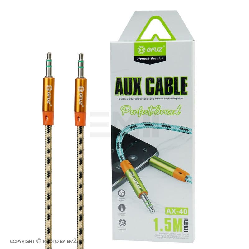 کابل AUX جیفیوز مدل AX-40 اورجینال 1.5 متری