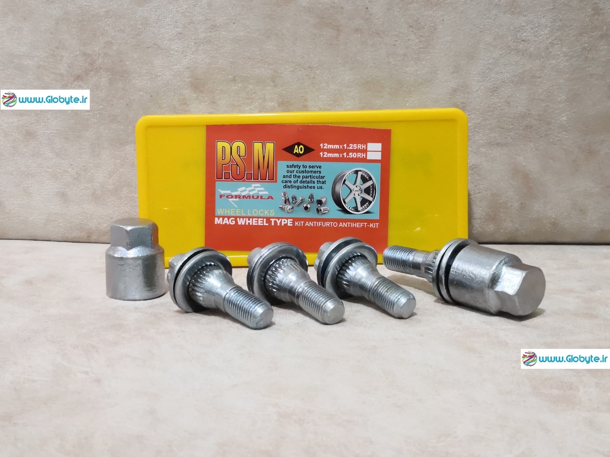 قفل رینگ های اسپرت با پیچ 1.25-12 (واشردار) برای آچار چرخ 19 پی اس ام — تصویر ۴