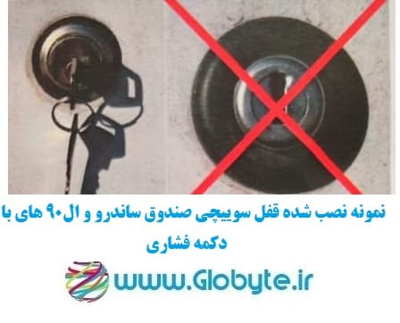 قفل سوییچی ضدسرقت (صندوق عقب) تندر90 ال90 ساندرو با قفل صندوق عقب فشاری — تصویر ۳