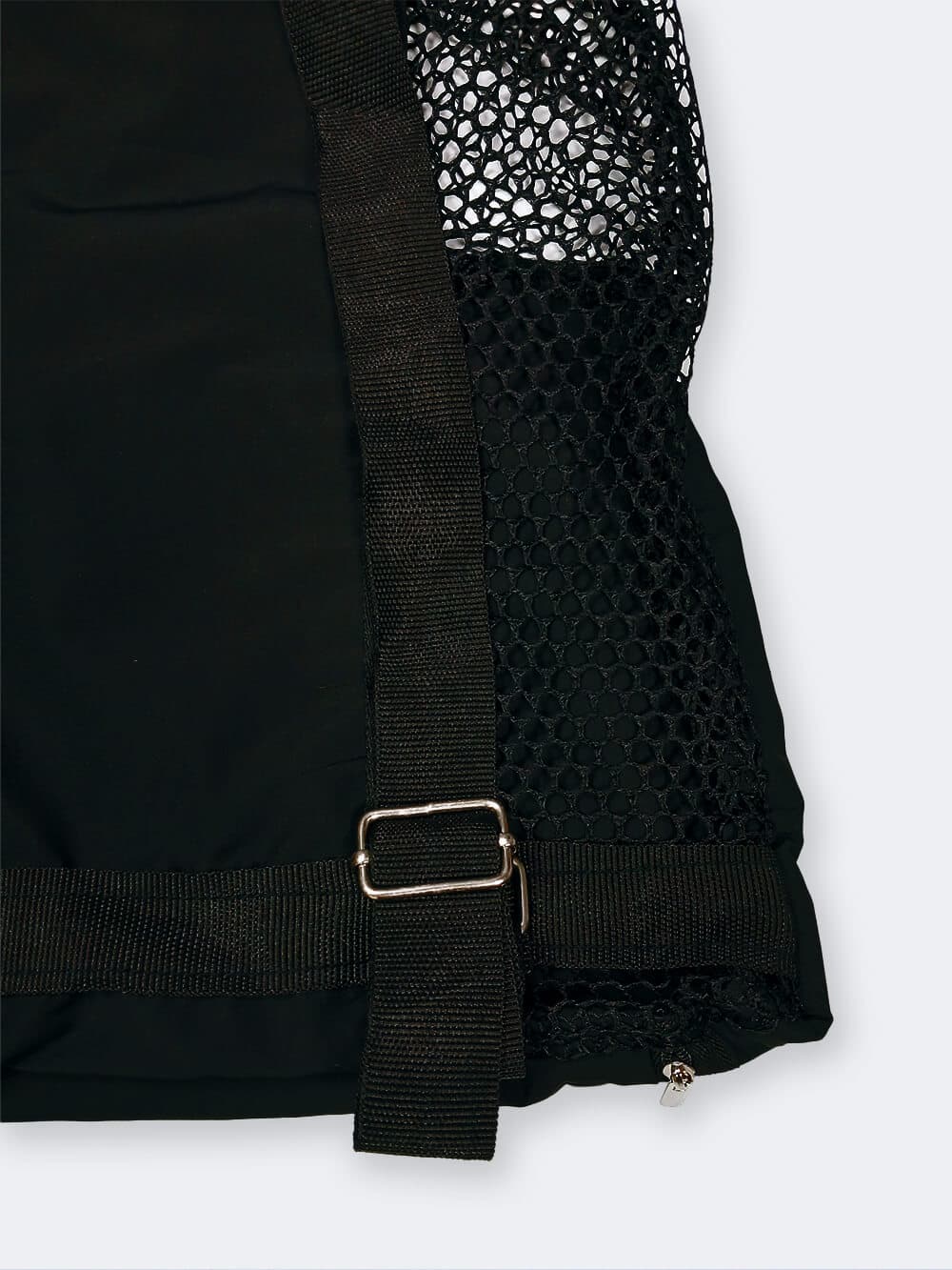مش بگ ( mesh bag ) مشکی رنگ توری برای خشک شدن سریع وسایل استخر ، ساحل و دریا نابایجی ( Nabaiji ) — تصویر ۸