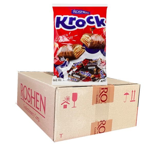 شکلات کراک روشن بسته 1 کیلویی کارتن 6 کیلویی (فروش عمده)