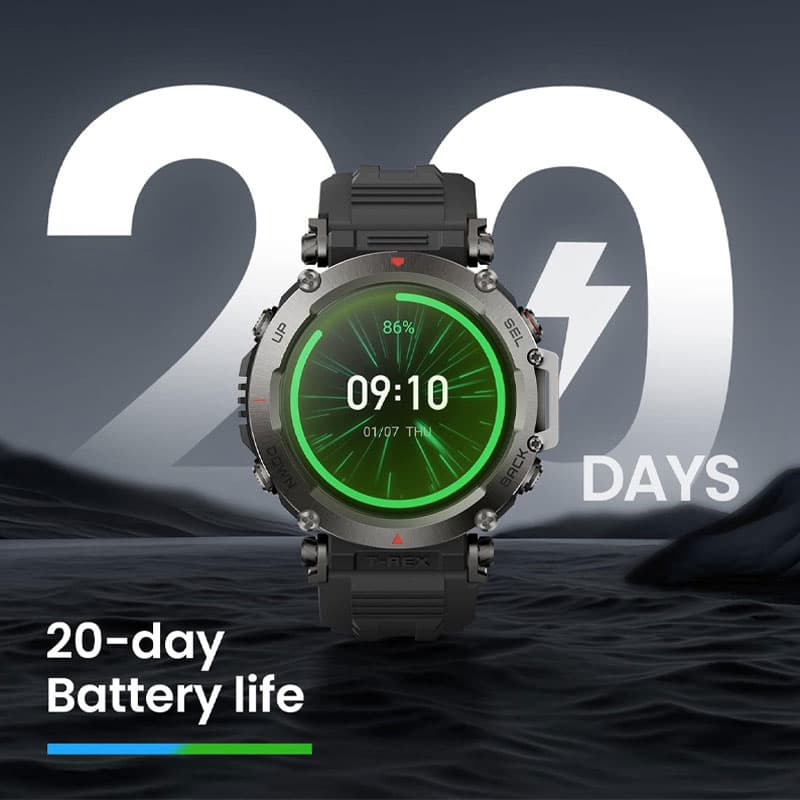ساعت هوشمند امیزفیت Amazfit T-Rex Ultra گلوبال — تصویر ۵