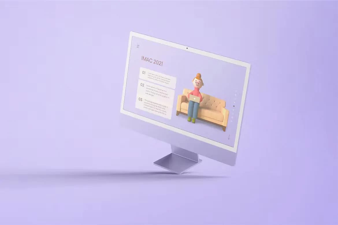 موکاپ iMac M1 — تصویر ۶