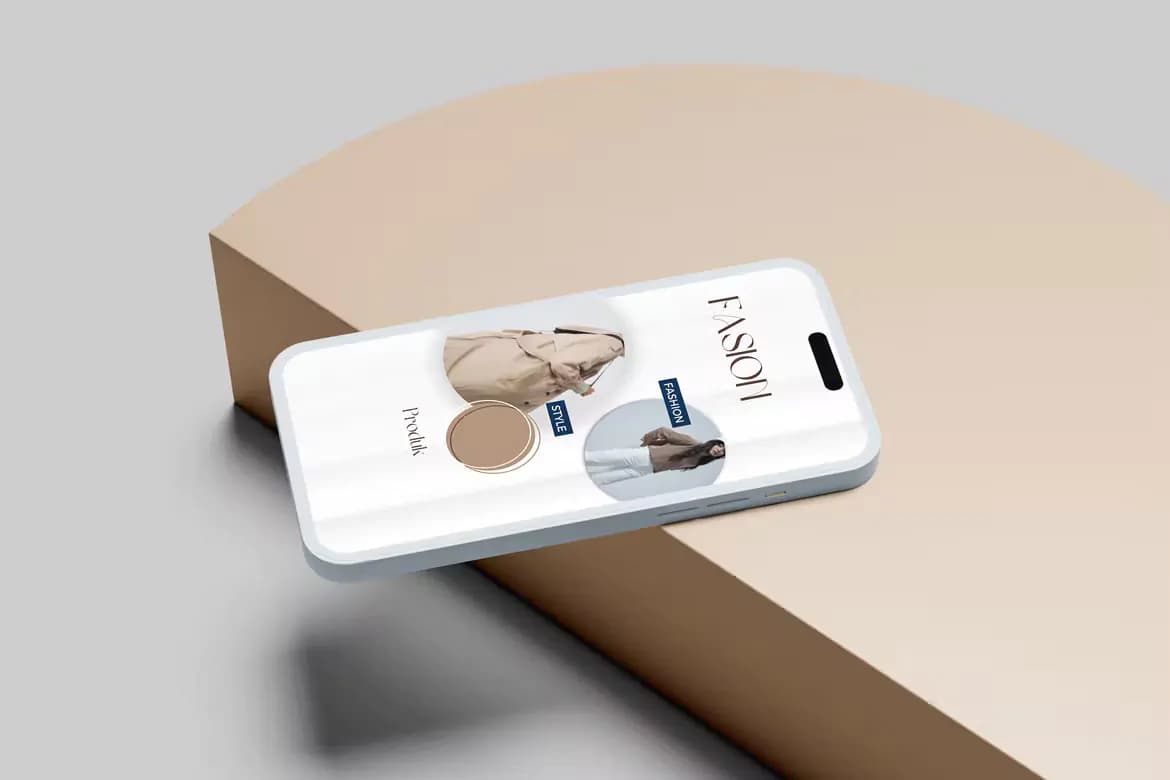 موکاپ آیفون 14 Clay — تصویر ۲