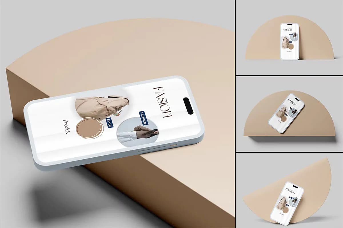 موکاپ آیفون 14 Clay