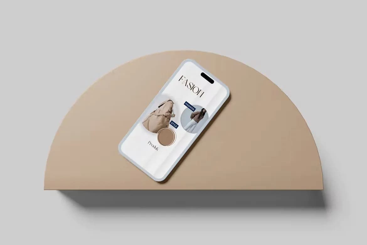 موکاپ آیفون 14 Clay — تصویر ۳