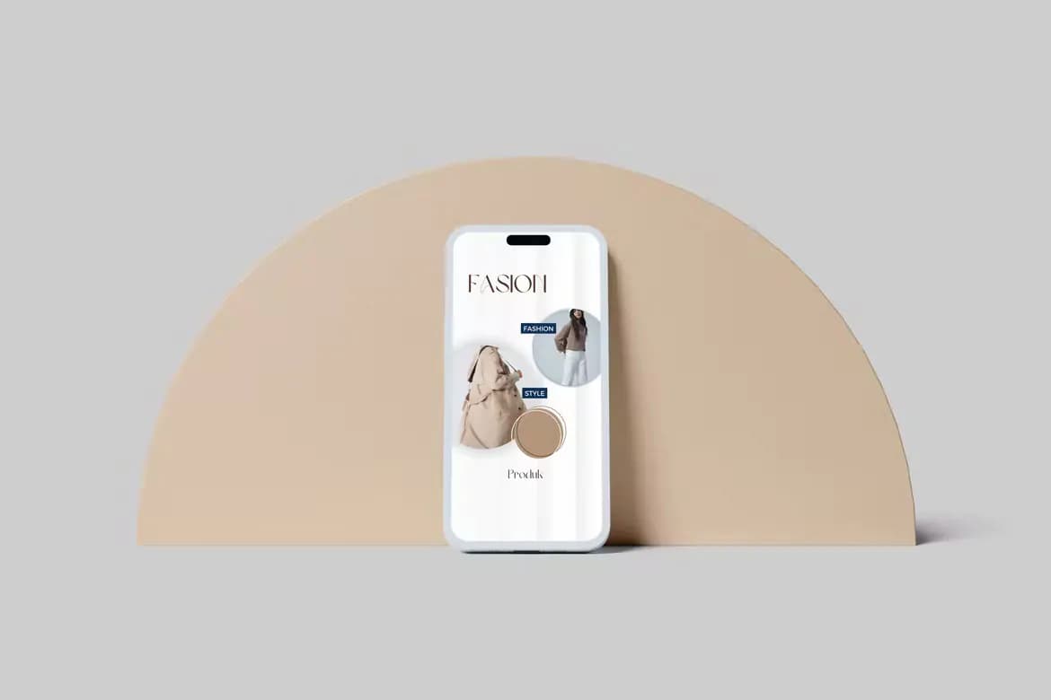 موکاپ آیفون 14 Clay — تصویر ۴
