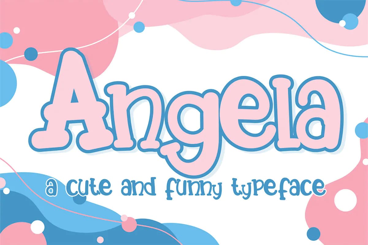 فونت بامزه کودکانه Angela