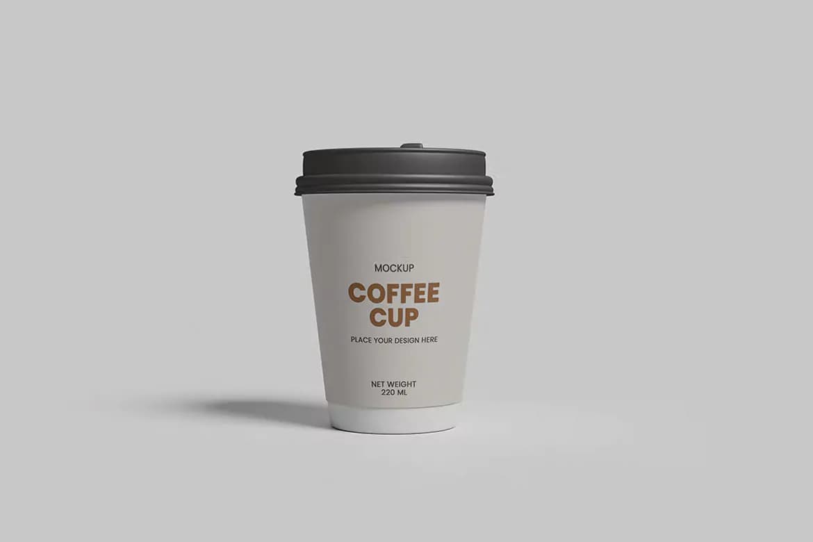 موکاپ لیوان کاغذی یکبار مصرف – 6 فایل — تصویر ۳