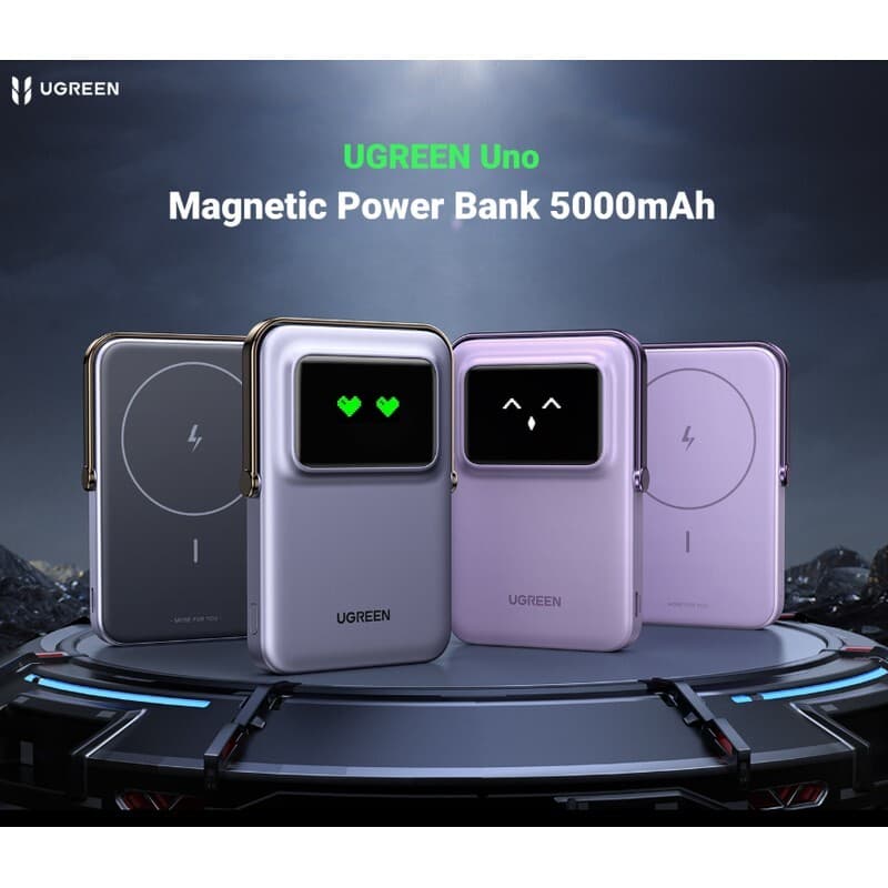 پاور بانک بی سیم فست شارژ یوگرین PB571-356 QC3.0 PD3.0 20W ظرفیت 5000 میلی‌ آمپر ساعت — تصویر ۶