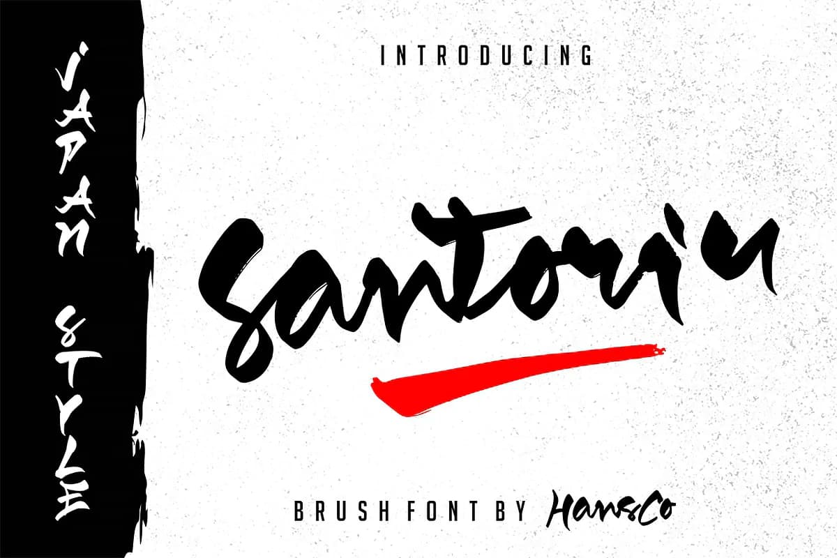 فونت سبک نینجا Santoriu