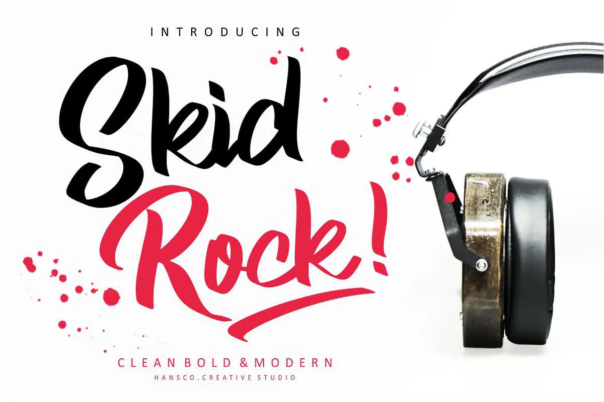 فونت مدرن و بولد Skid Rock