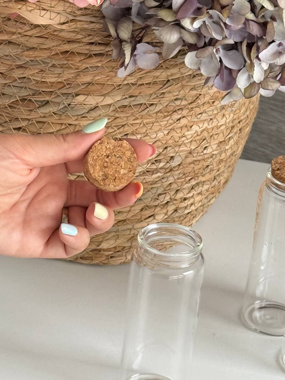 ویال پیرکس درب چوب پنبه قطر 4.7 و ارتفاع 12 سانت — تصویر ۳