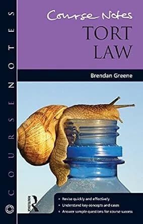 و دانلود نسخه کامل کتاب زبان اصلی Course Notes: Tort Law PDF | دانلود کتاب خارجی