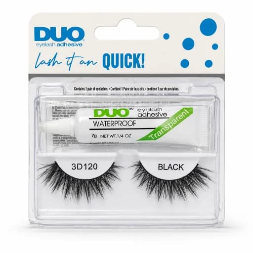 مژه 3بعدی 120+چسب مژه بیرنگ برندDUO — تصویر ۲