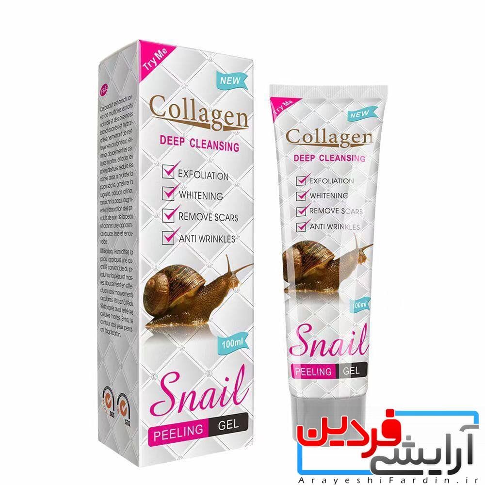 ژل لایه بردار کلاژن حلزون