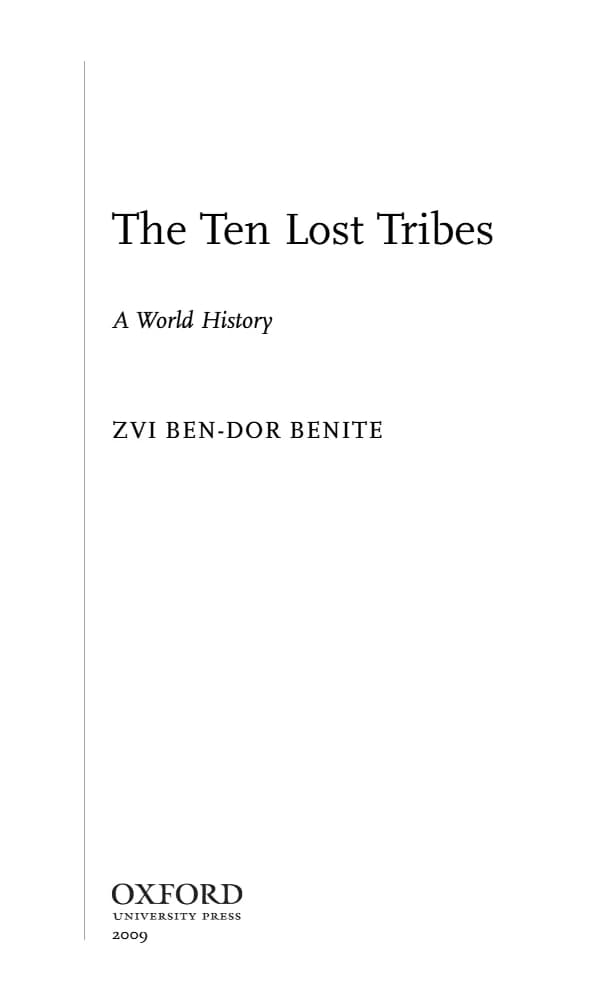 کتاب The Ten Lost Tribes (ده قبیله گمشده) نسخه انگلیسی PDF