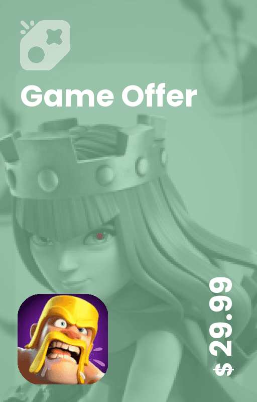 آفر 30 دلاری clash of clans