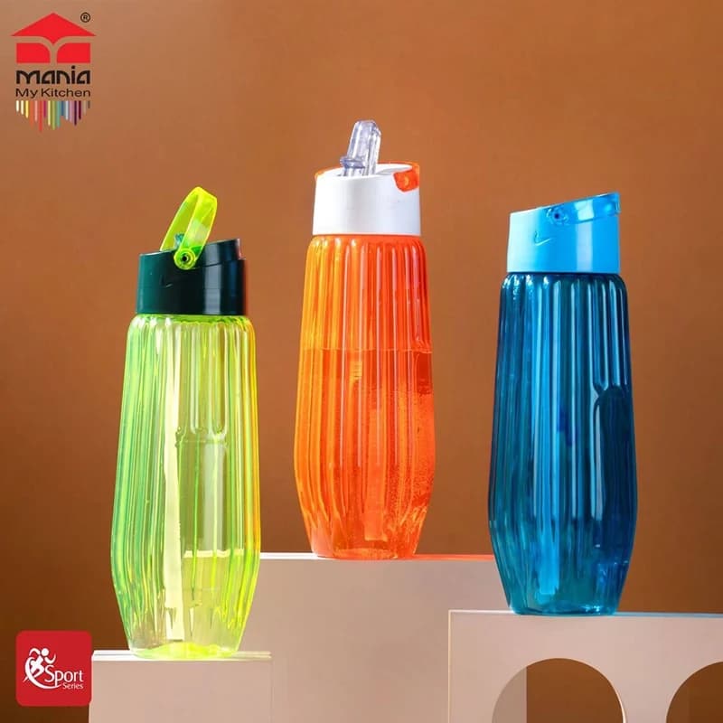 بطری نی دار مانیا مدل دایموند کوچک 500 میلی لیتر