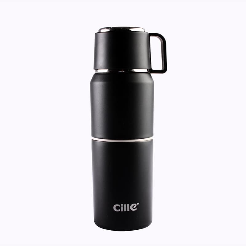 فلاسک دو لیوان استیل سیله (Cille) گنجایش ۴۸۰ میلی لیتر