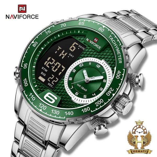 ساعت مچی مردانه نیوی فورس دو زمانه NAVIFORCE NF9199M (در پنج رنگبندی) — تصویر ۷
