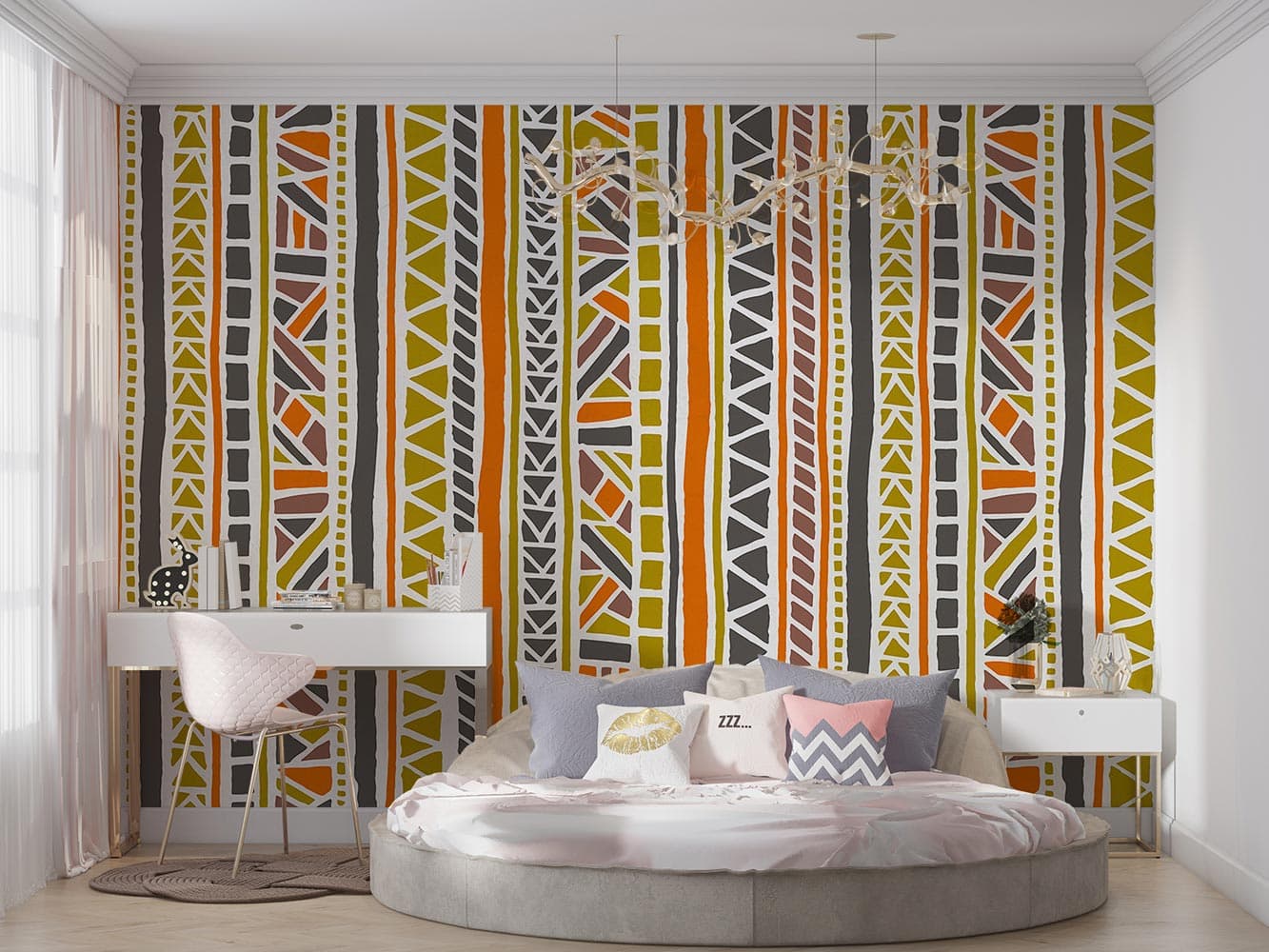 پوستر دیواری سبک بوهو هندسی W10118900 — تصویر ۲