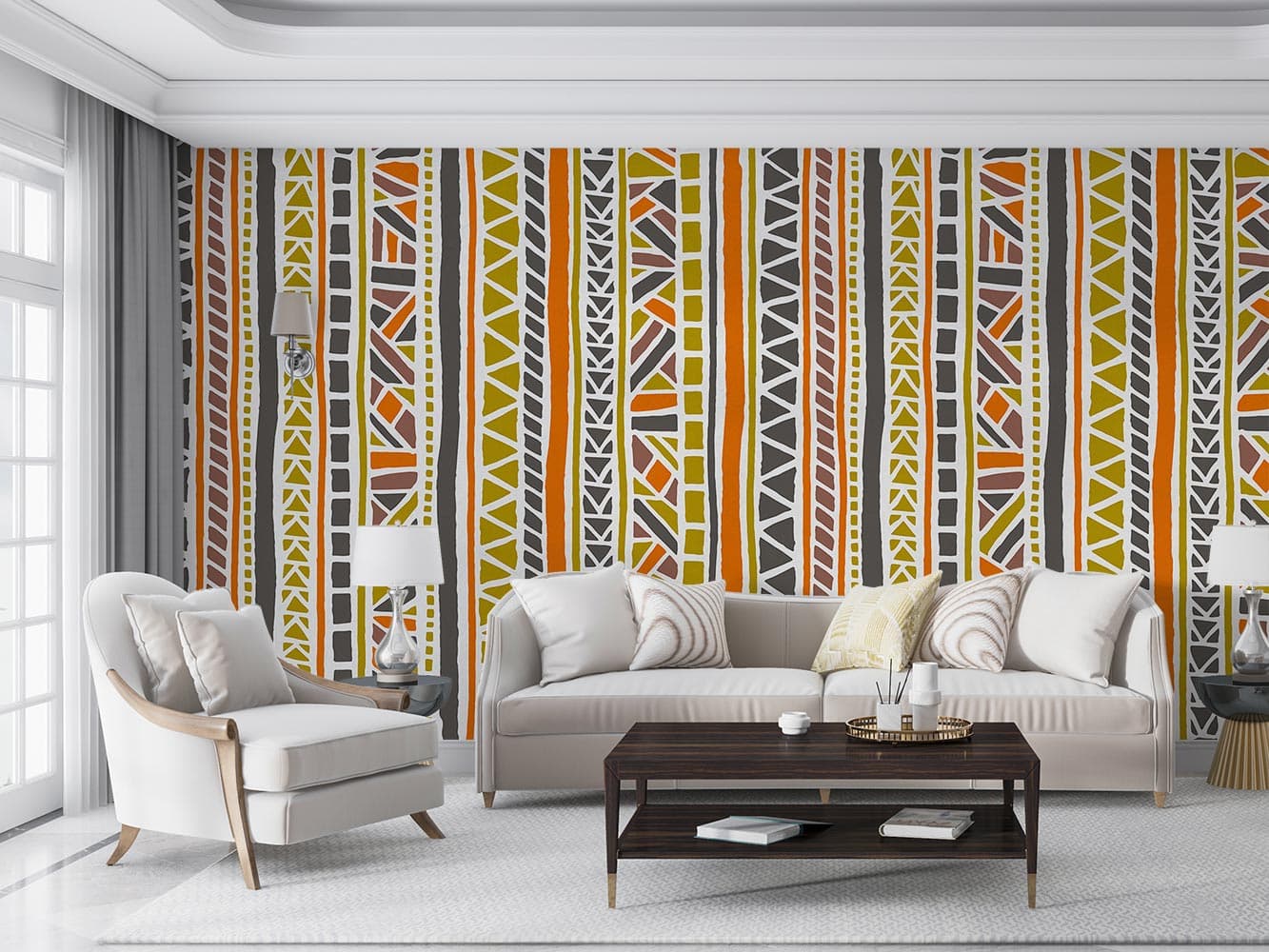 پوستر دیواری سبک بوهو هندسی W10118900